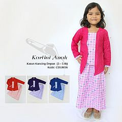 Dress Batik Kebaya Anak Kartini Panjang PAUD-TK