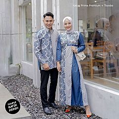 Gamis Batik Couple Almira Exclusive