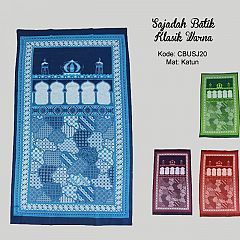 Sajadah Batik Etnik Klasik Warna