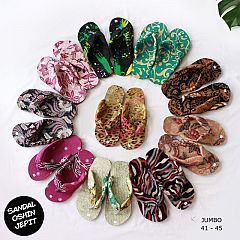 Sandal Batik Oshin Jepit Jumbo Mix Motif