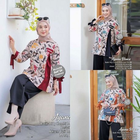 Blouse Ayana Batik Kombinasi Cantik