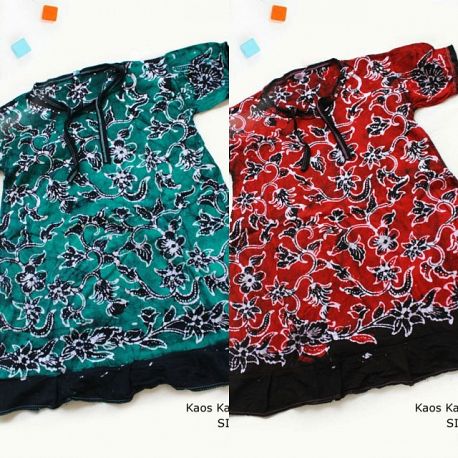 Dress Anak Daster Kaos Batik Tuban Size 1 (2-3 th)