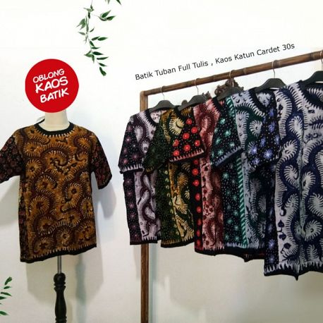 Oblong Kaos Batik Pantura Full Tulis