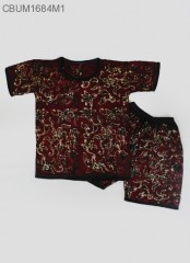 Setelan Kaos Anak Batik Cap Pesisir Size 3