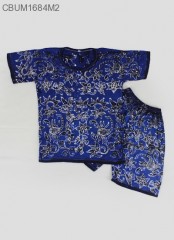 Setelan Kaos Anak Batik Cap Pesisir Size 3