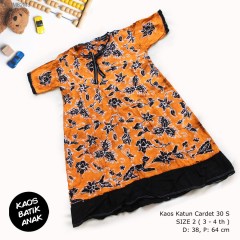 Dress Anak Daster Kaos Batik Tuban Size 2 (3-4 th)